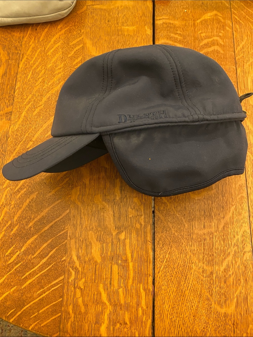 Duluth Trading Co Navy Cold-Weather Cap with Ear Flaps